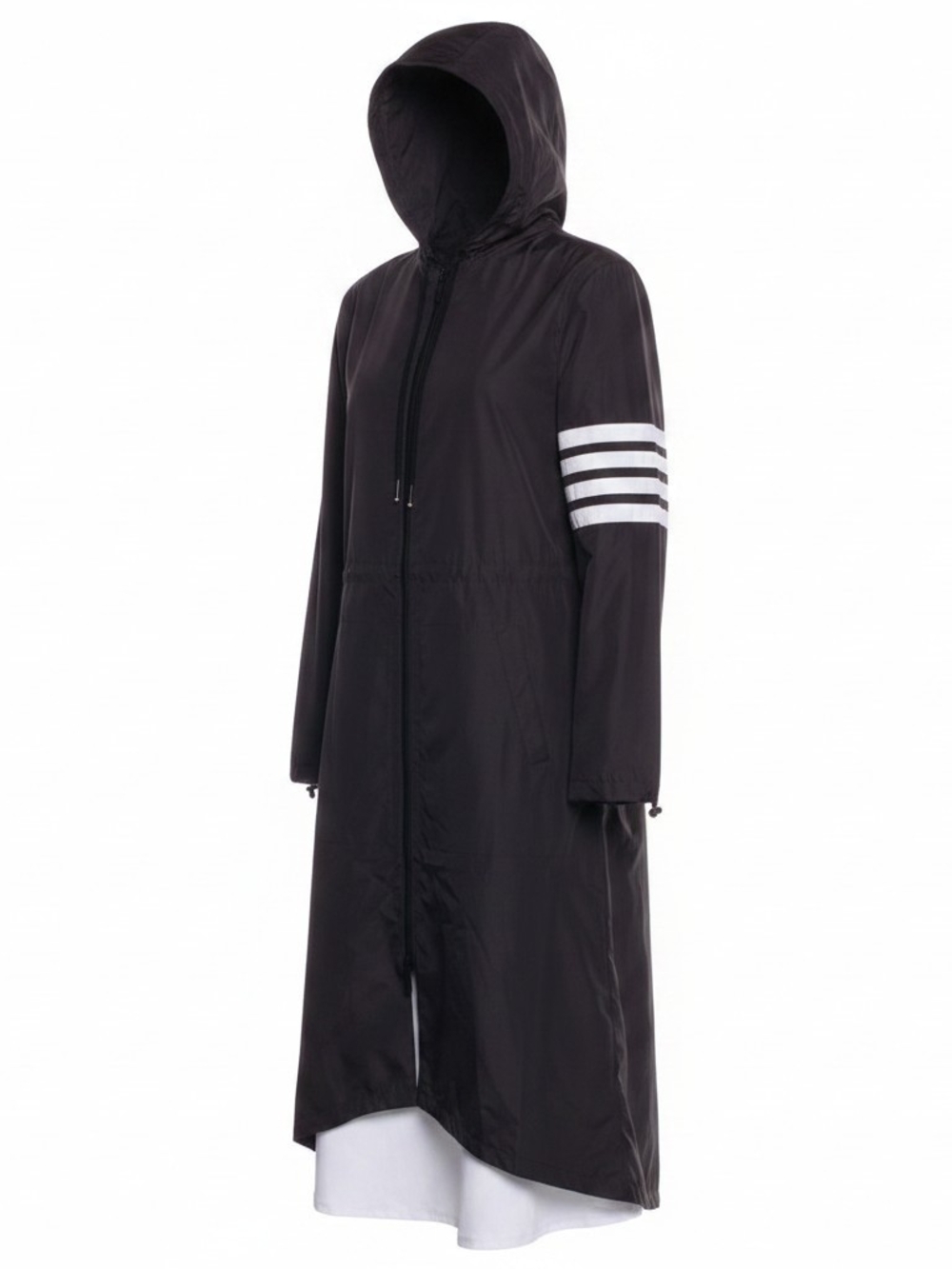 Thom Browne Black Hooded Windbreaker - Picture 2 of 9